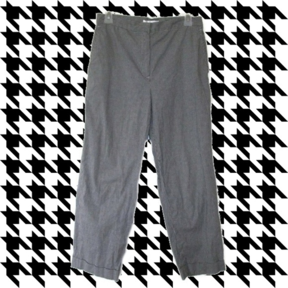 jones new york gingham capri pants size 8 medium
